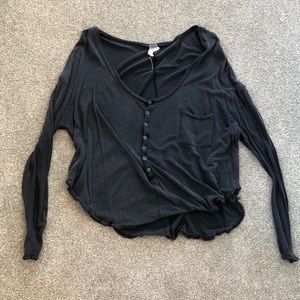 Free people long sleeve thin top
